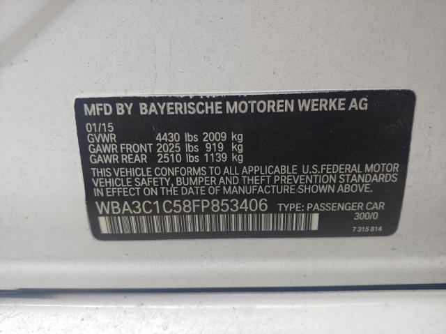 WBA3C1C58FP853406 BMW 328 I Sulev