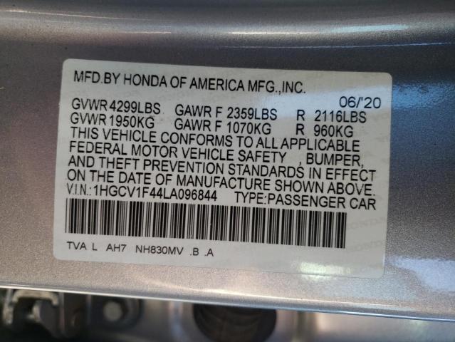 1HGCV1F44LA096844 Honda ACCORD EX