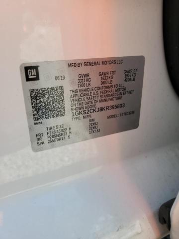 1GKS2CKJ8KR395803 GMC YUKON DENALI