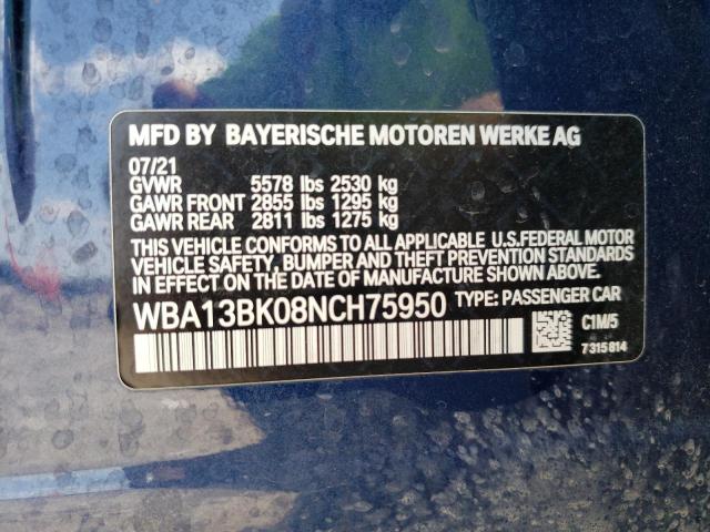 WBA13BK08NCH75950 BMW M550xi