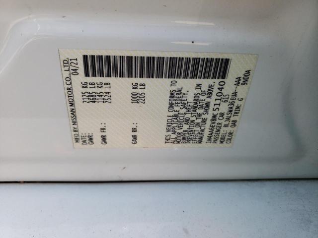 1N4AA6EV8MC511040 Nissan Maxima Sr