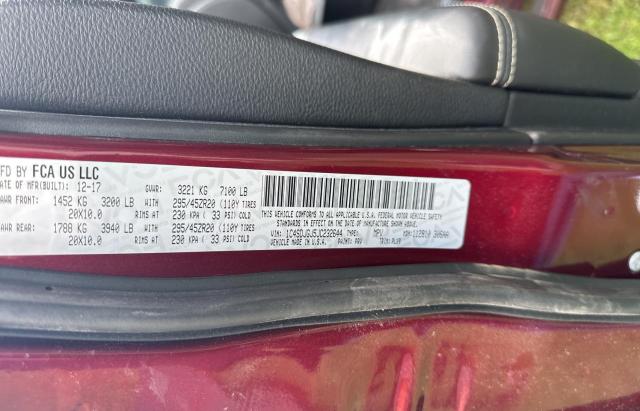 1C4SDJGJ5JC232644 Dodge Durango Srt