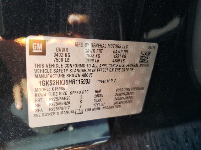 1GKS2HKJ6HR115933 GMC YUKON XL DENALI