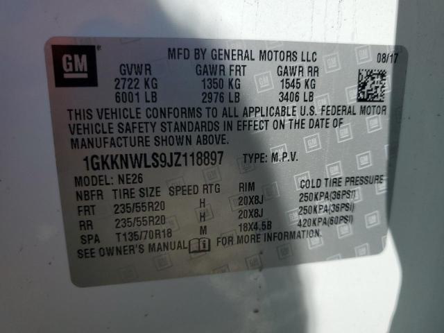 1GKKNWLS9JZ118897 GMC Acadia Slt-2