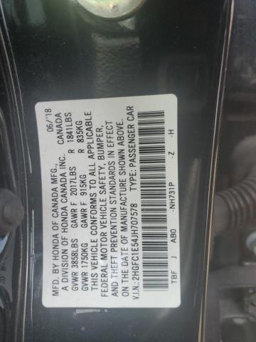 2HGFC1E54JH707578 Honda CIVIC SI