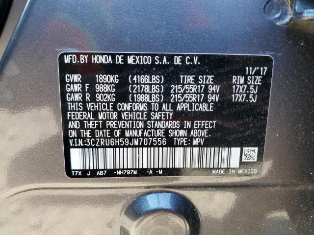 3CZRU6H59JM707556 Honda HR-V EX