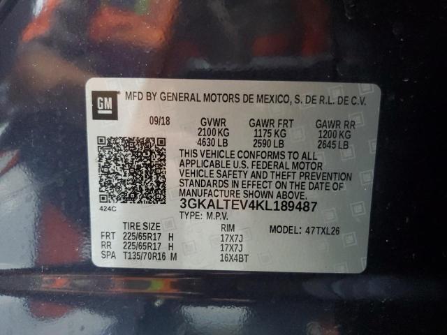 3GKALTEV4KL189487 GMC Terrain Sle