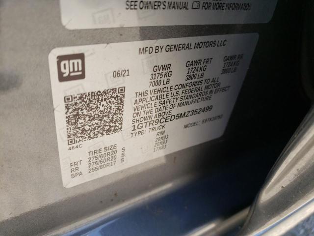 1GTR9CED5MZ352499 GMC Sierra K1500 Elevation