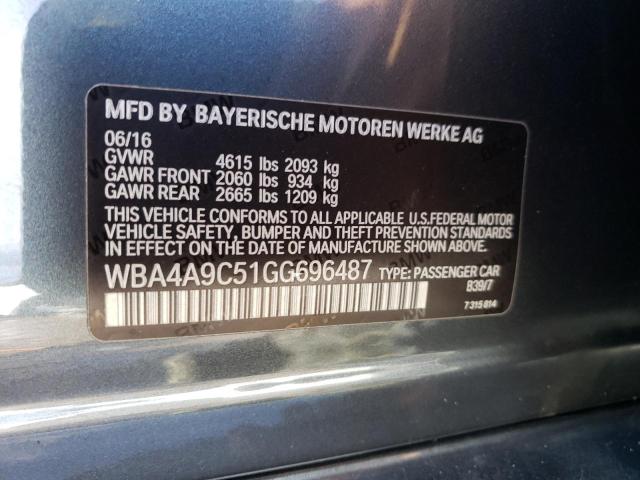 WBA4A9C51GG696487 BMW 428 I Gran Coupe Sulev
