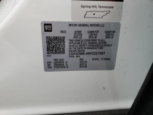 1GKKNML45PZ227307 GMC ACADIA SLT