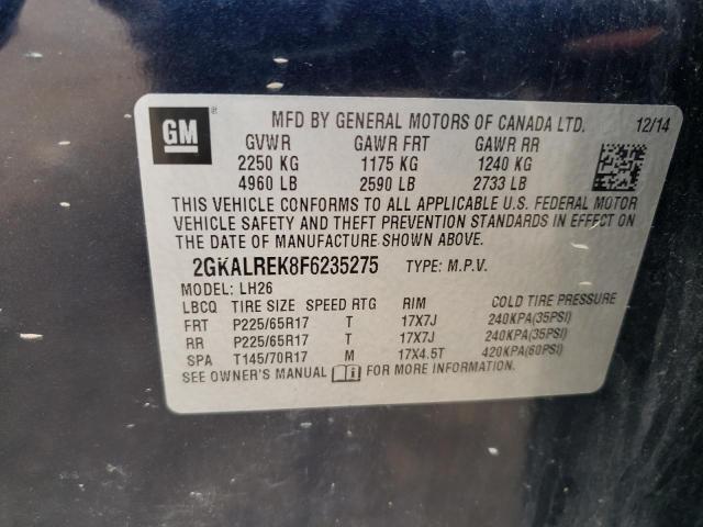 2GKALREK8F6235275 GMC Terrain Sle