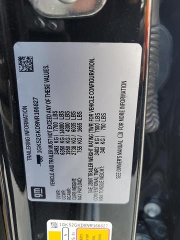 1GKS2GKD9NR166827 GMC Yukon Xl K1500 Slt