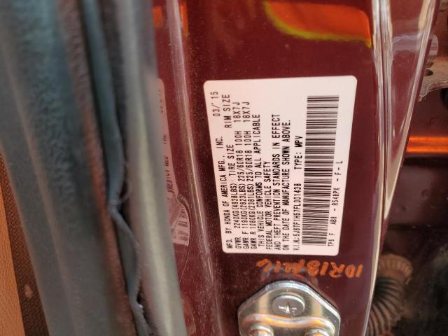 5J6TF1H57FL001438 Honda Crosstour Exl