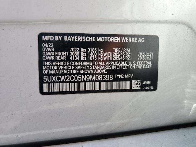 5UXCW2C05N9M08398 BMW X7 Xdrive40i