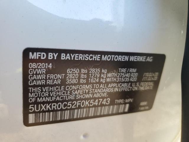 5UXKR0C52F0K54743 BMW X5 Xdrive35i