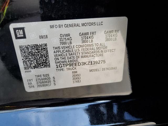1GTP9EED3KZ139275 GMC Sierra K1500 At4