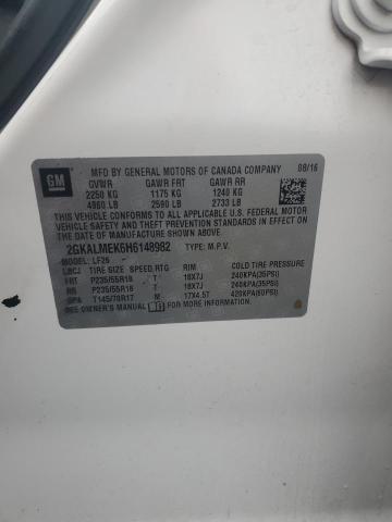 2GKALMEK6H6148982 GMC Terrain Sle
