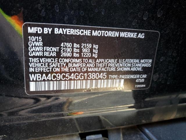 WBA4C9C54GG138045 BMW 428 Xi Gran Coupe Sulev