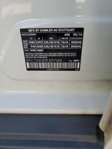 WDCTG4GB3FJ057684 Mercedes-Benz Gla 250 4matic