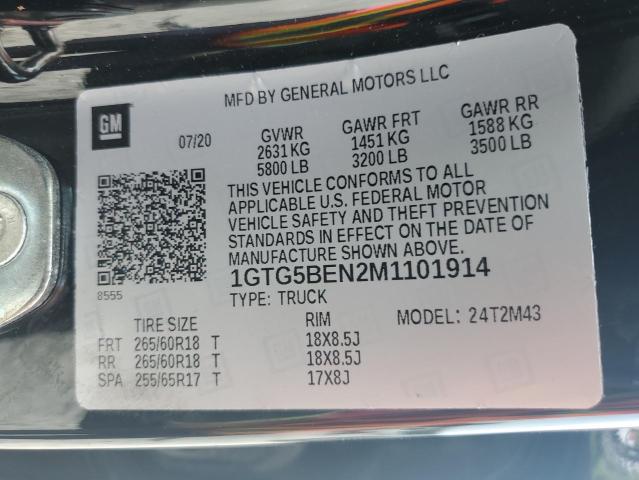 1GTG5BEN2M1101914 GMC Canyon Elevation