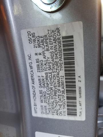 1HGCV1F38LA085112 Honda Accord Sport