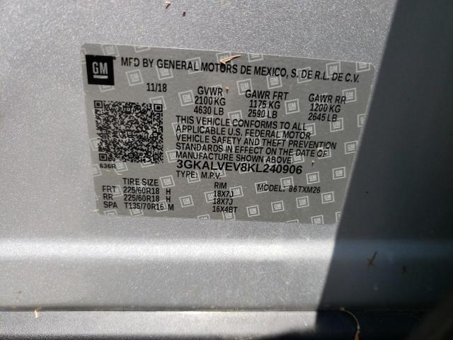 3GKALVEV8KL240906 GMC Terrain Slt