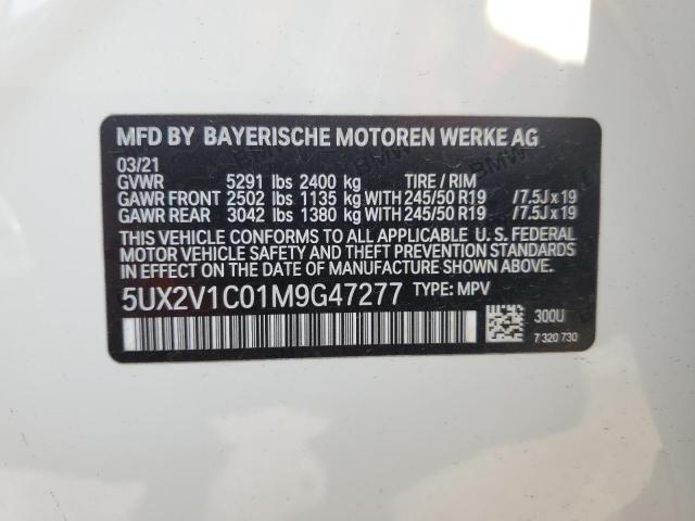 5UX2V1C01M9G47277 BMW X4 Xdrive30i