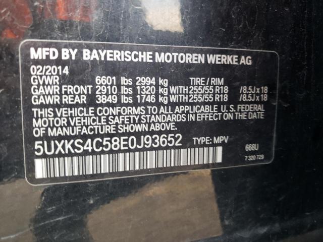 5UXKS4C58E0J93652 BMW X5 Xdrive35d
