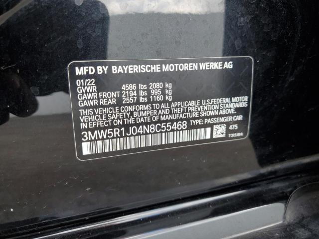 3MW5R1J04N8C55468 BMW 330I