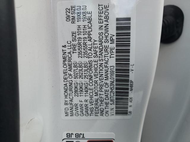 5J8TC2H53NL016913 Acura Rdx Technology