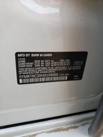 5YMKT6C3XH0U39069 BMW X5 M