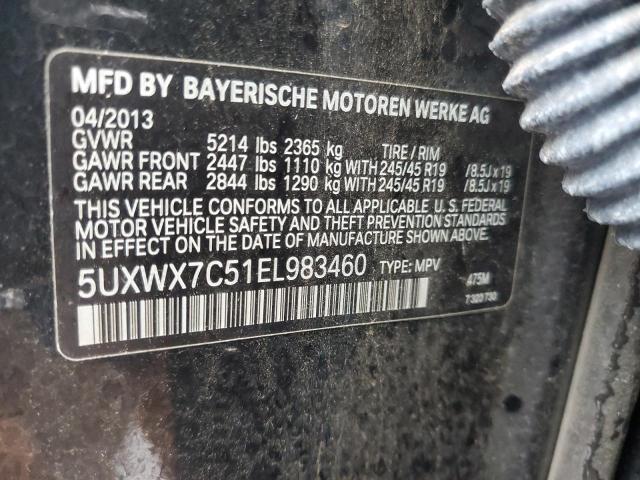 5UXWX7C51EL983460 BMW X3 Xdrive35i