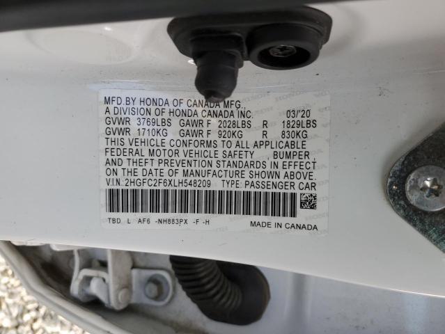 2HGFC2F6XLH548209 Honda Civic Lx