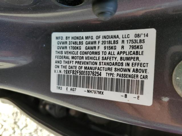 19XFB2F50EE076254 Honda Civic Lx