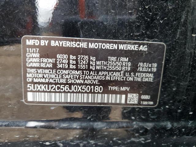 5UXKU2C56J0X50180 BMW X6 Xdrive35i