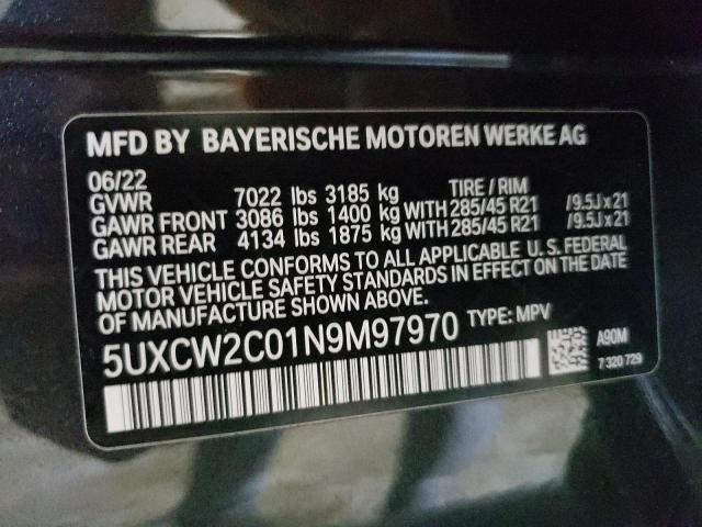 5UXCW2C01N9M97970 BMW X7 Xdrive40i