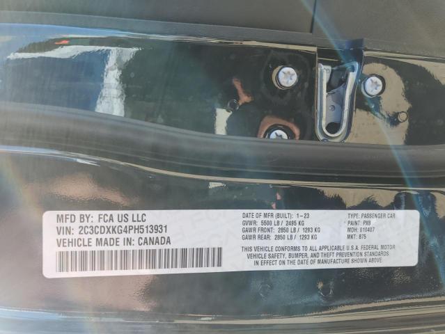 2C3CDXKG4PH513931 Dodge Charger Police
