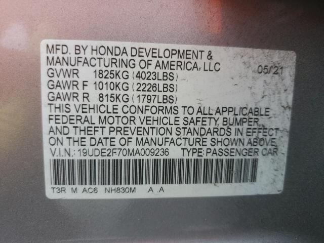 19UDE2F70MA009236 Acura Ilx Premium