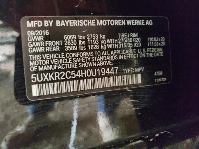 5UXKR2C54H0U19447 BMW X5 Sdrive35i