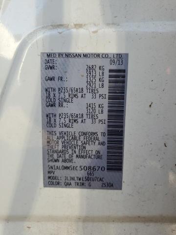 5N1AL0MM5EC508670 Infiniti QX60