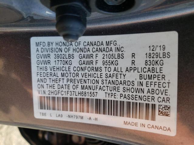 2HGFC1F37LH681557 Honda CIVIC EX