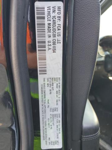 1C4RDJDG8MC661854 Dodge DURANGO GT