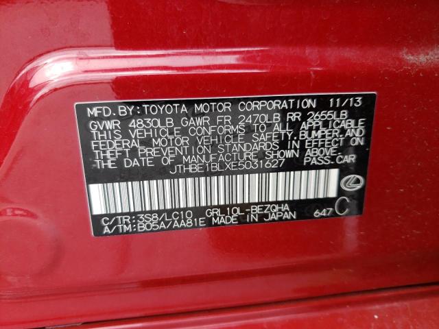 JTHBE1BLXE5031627 Lexus GS 350
