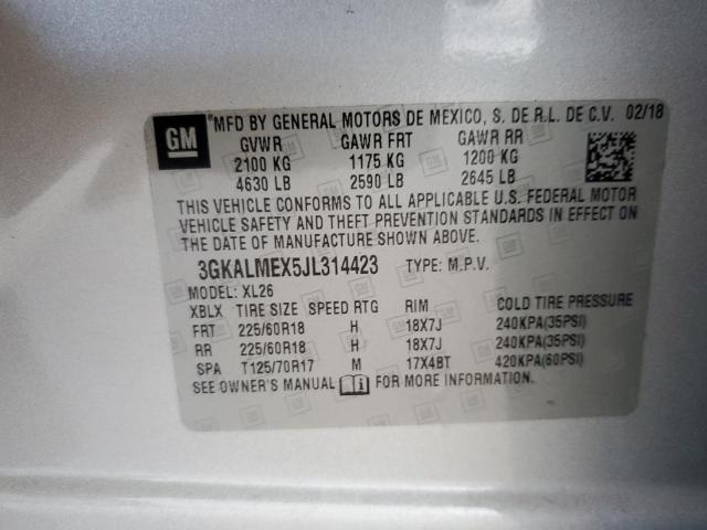 3GKALMEX5JL314423 GMC Terrain Sle