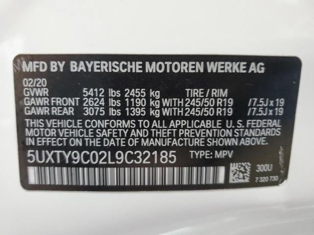 5UXTY9C02L9C32185 BMW X3 Xdrivem40i
