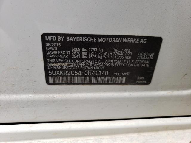 5UXKR2C54F0H41148 BMW X5 Sdrive35i