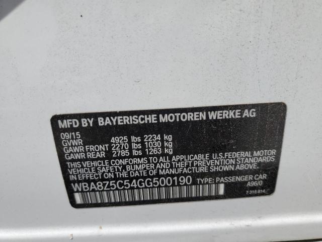 WBA8Z5C54GG500190 BMW 328 Xigt Sulev
