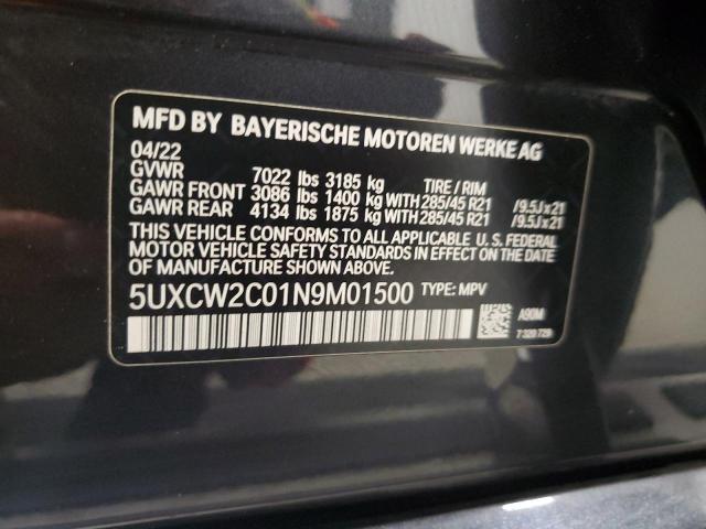 5UXCW2C01N9M01500 BMW X7 Xdrive40i