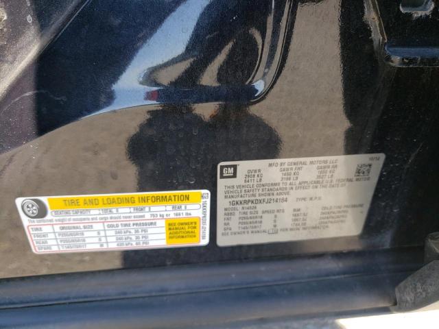 1GKKRPKDXFJ214184 GMC ACADIA SLE