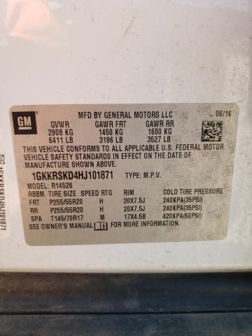 1GKKRSKD4HJ101871 GMC Acadia Limited Slt-2